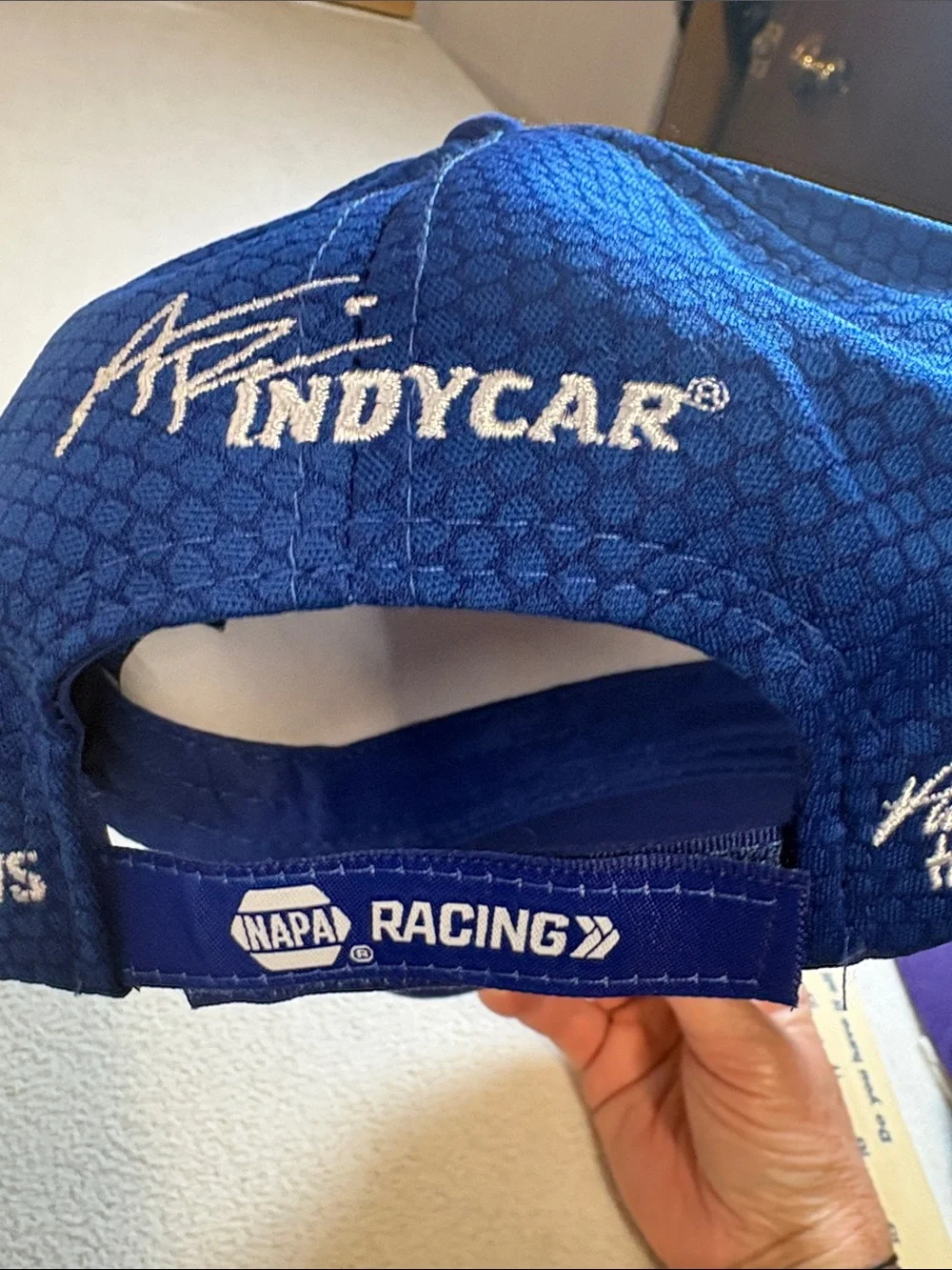 Nascar NAPA Racing Blue and White Trucker Hat